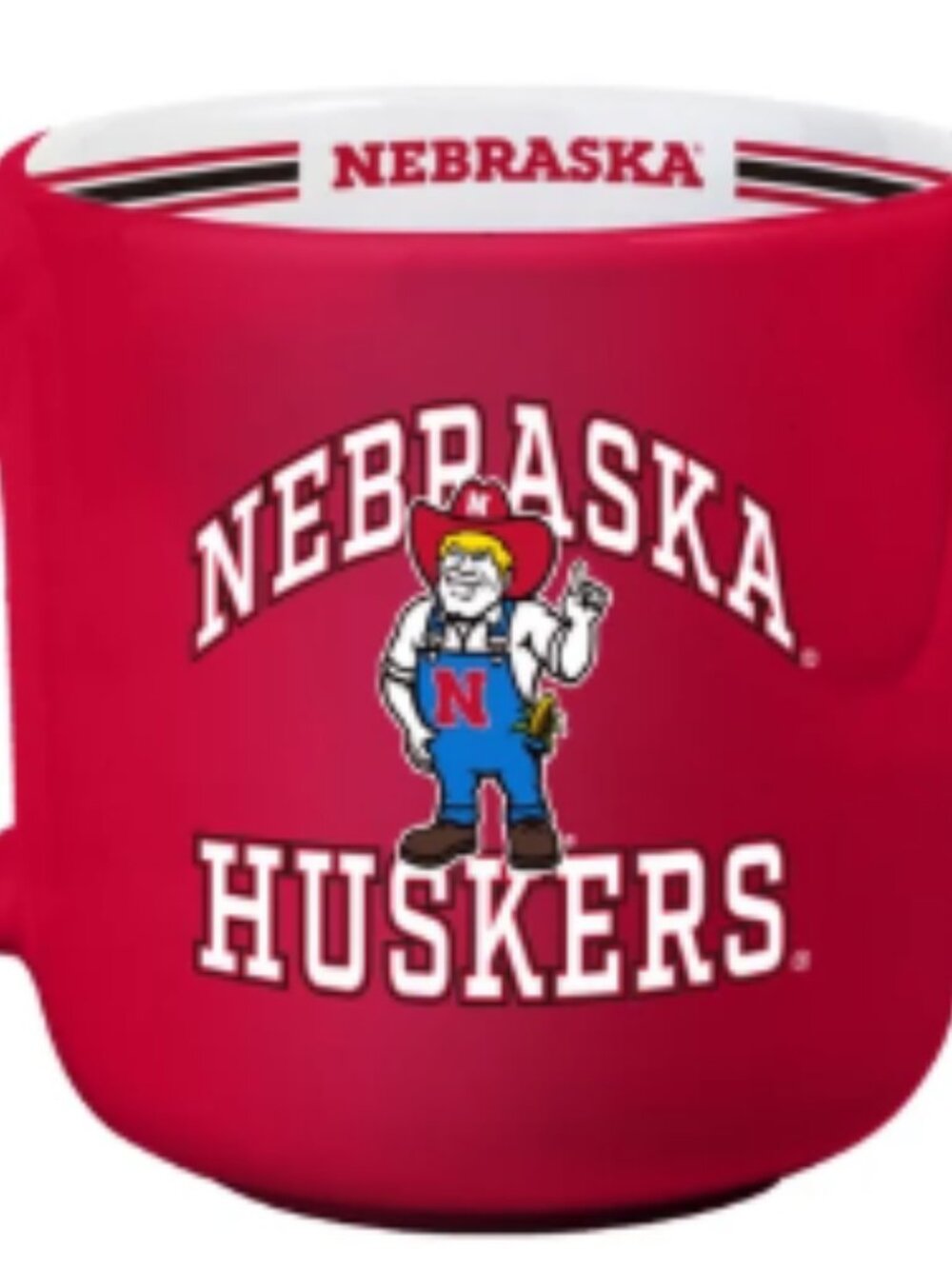 NEBRASKA HUSKERS STRIPED MUG